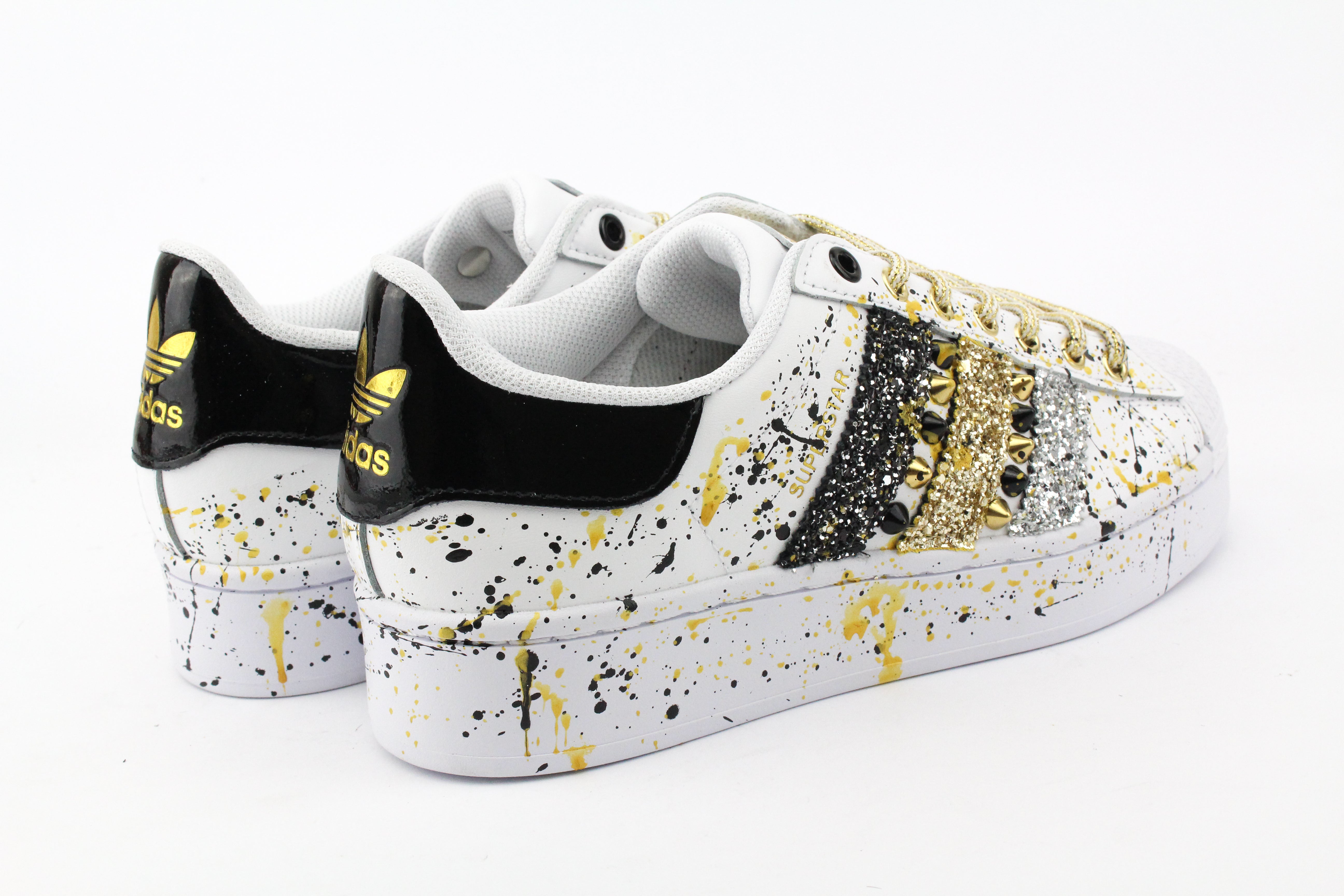 Adidas Superstar Bold Glitter Gold Borchie & Vernice