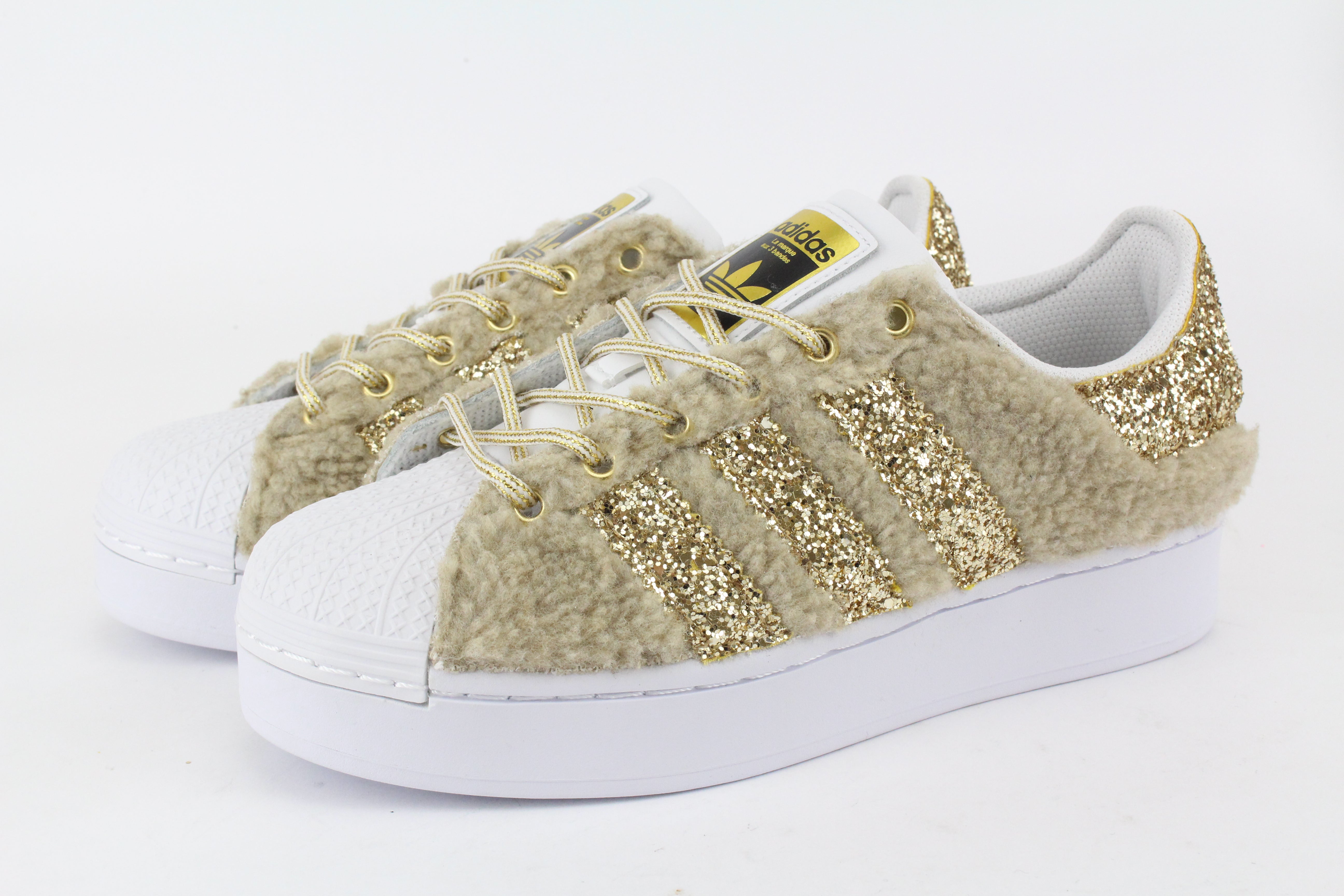 Adidas Superstar Bold Lamb & Glitter Oro