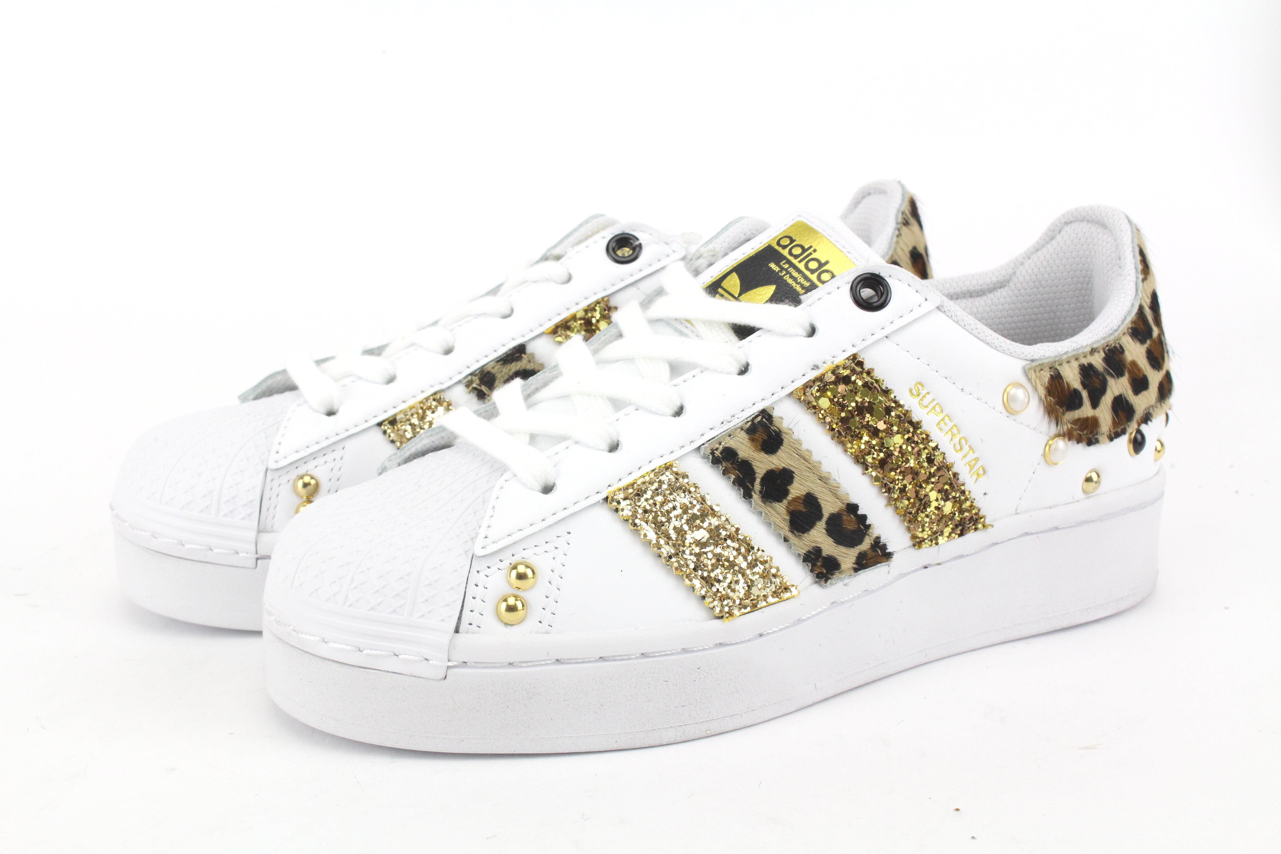 Adidas Superstar Bold Maculate Glitter & Borchie