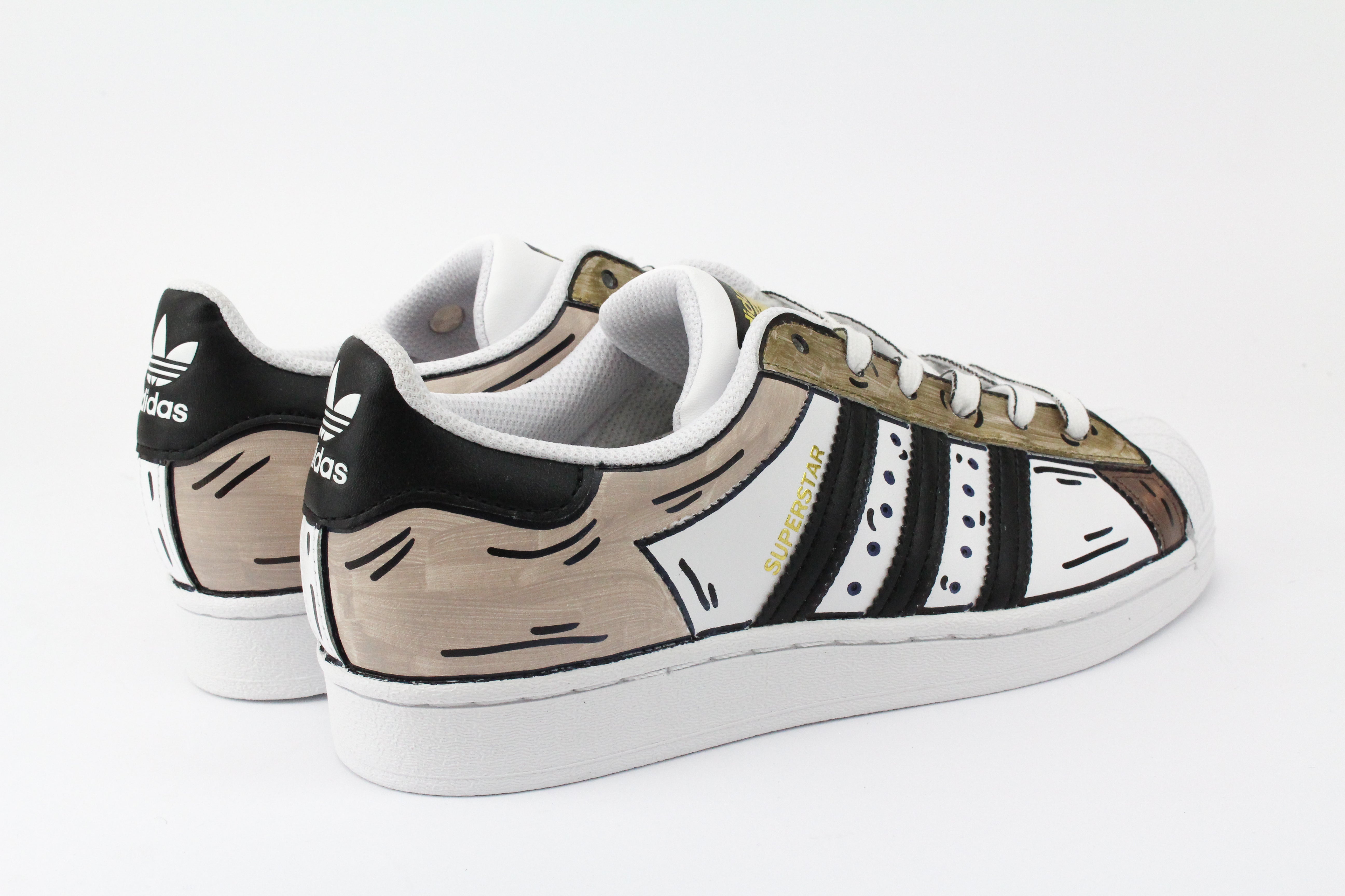 Adidas Superstar Cartoon Brown