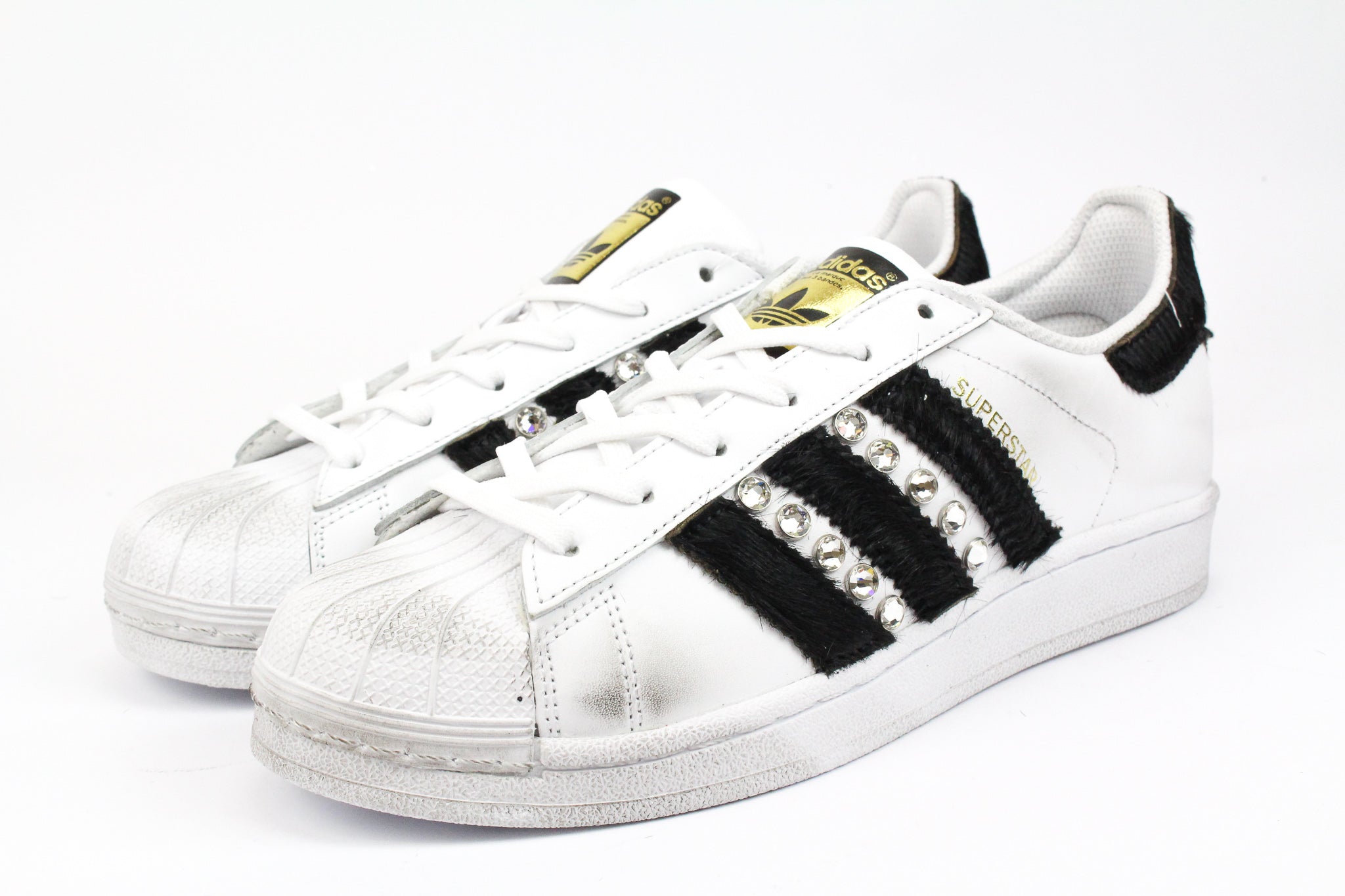 Adidas Superstar Cavallino Nero & Strass