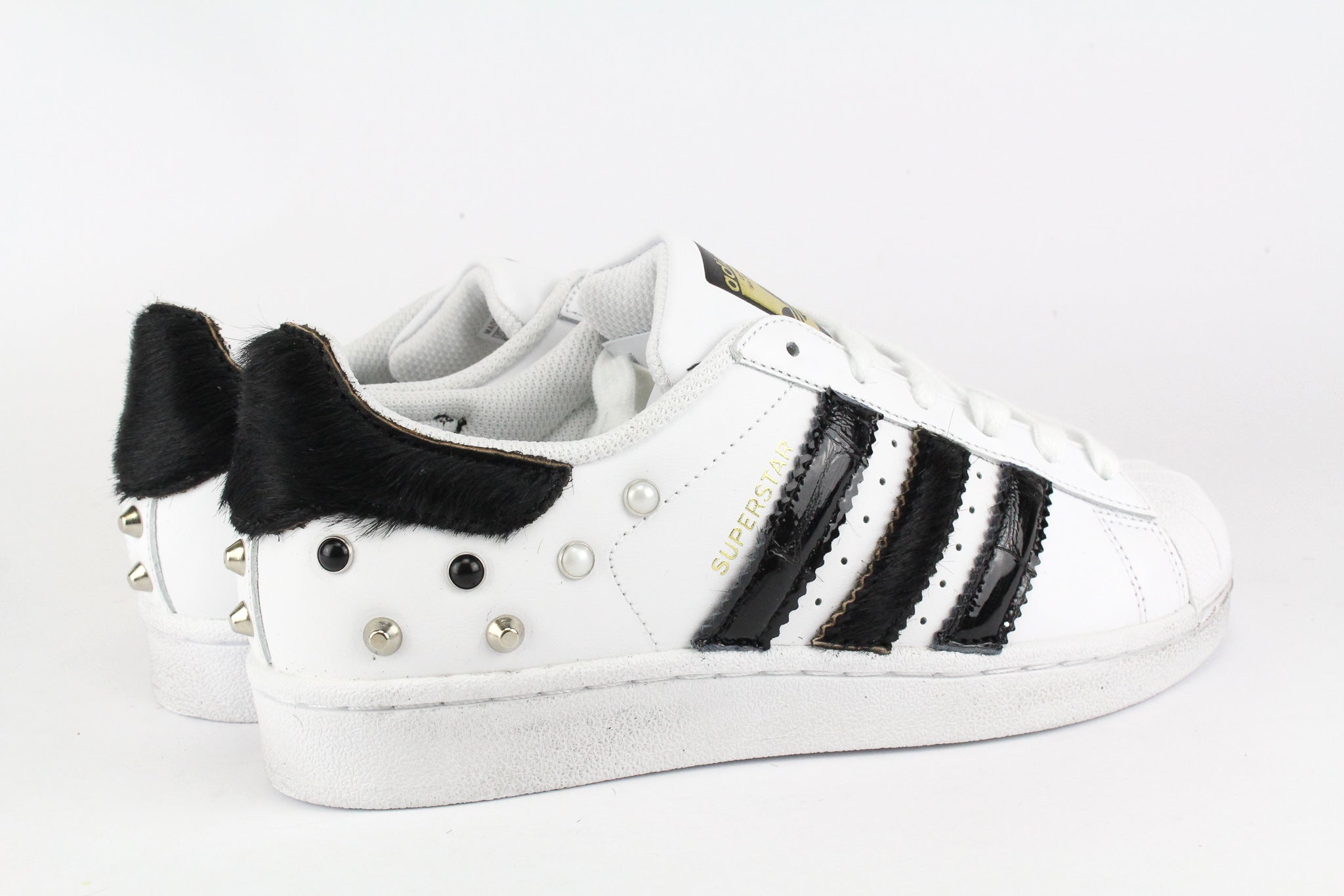 Adidas Superstar Cavallino Nero Cocco & Borchie