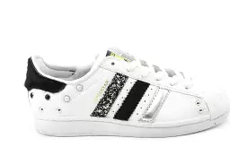 Adidas Superstar Cavallino Nero Glitter & Strass