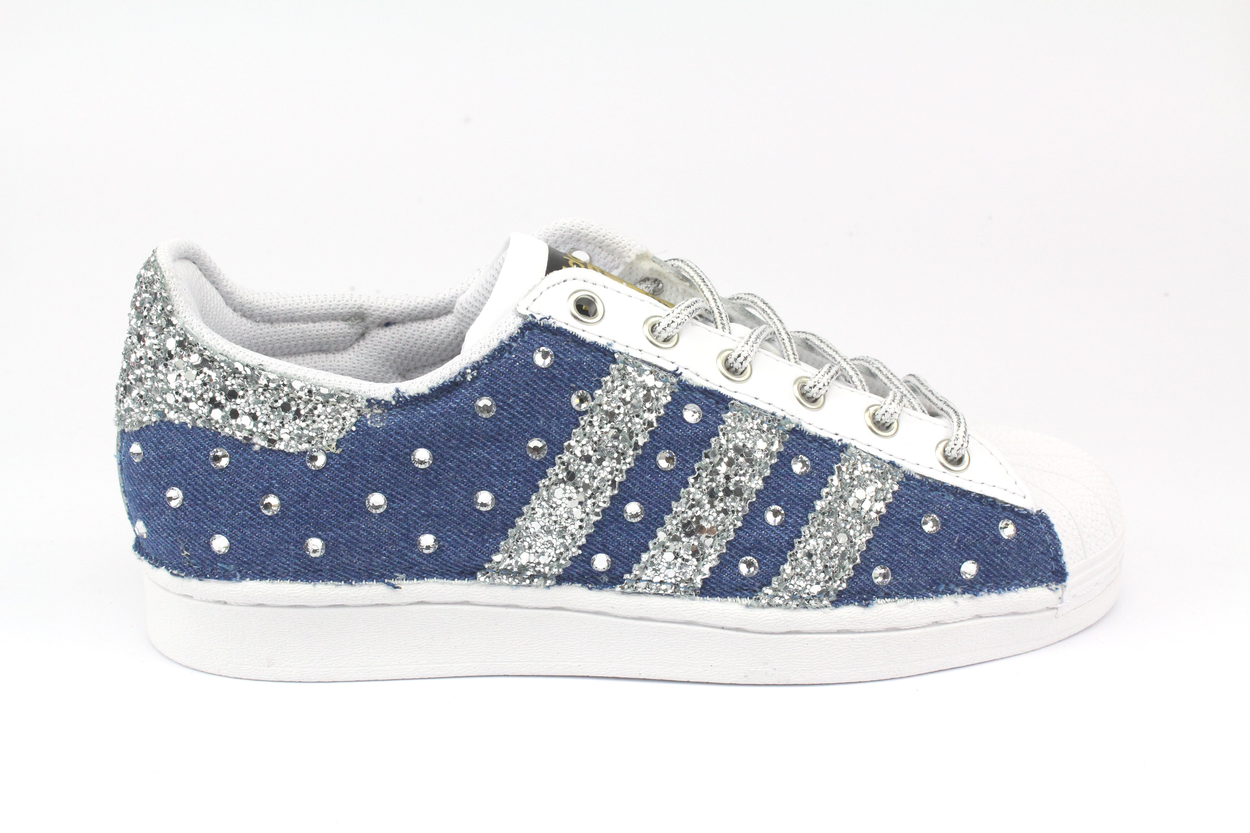 Adidas Superstar Denim Jeans & Strass Termo