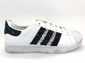 Adidas Superstar Glitter Navy Glitter & Borchie