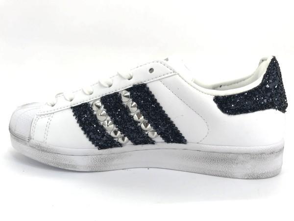 Adidas Superstar Glitter Navy Glitter & Borchie