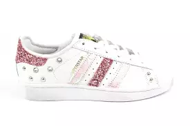 Adidas Superstar Glitter Rosa Paillettes & Strass