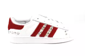 Adidas Superstar J Cavallino Rosso & Strass