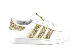 Adidas Superstar J Gold Glitter