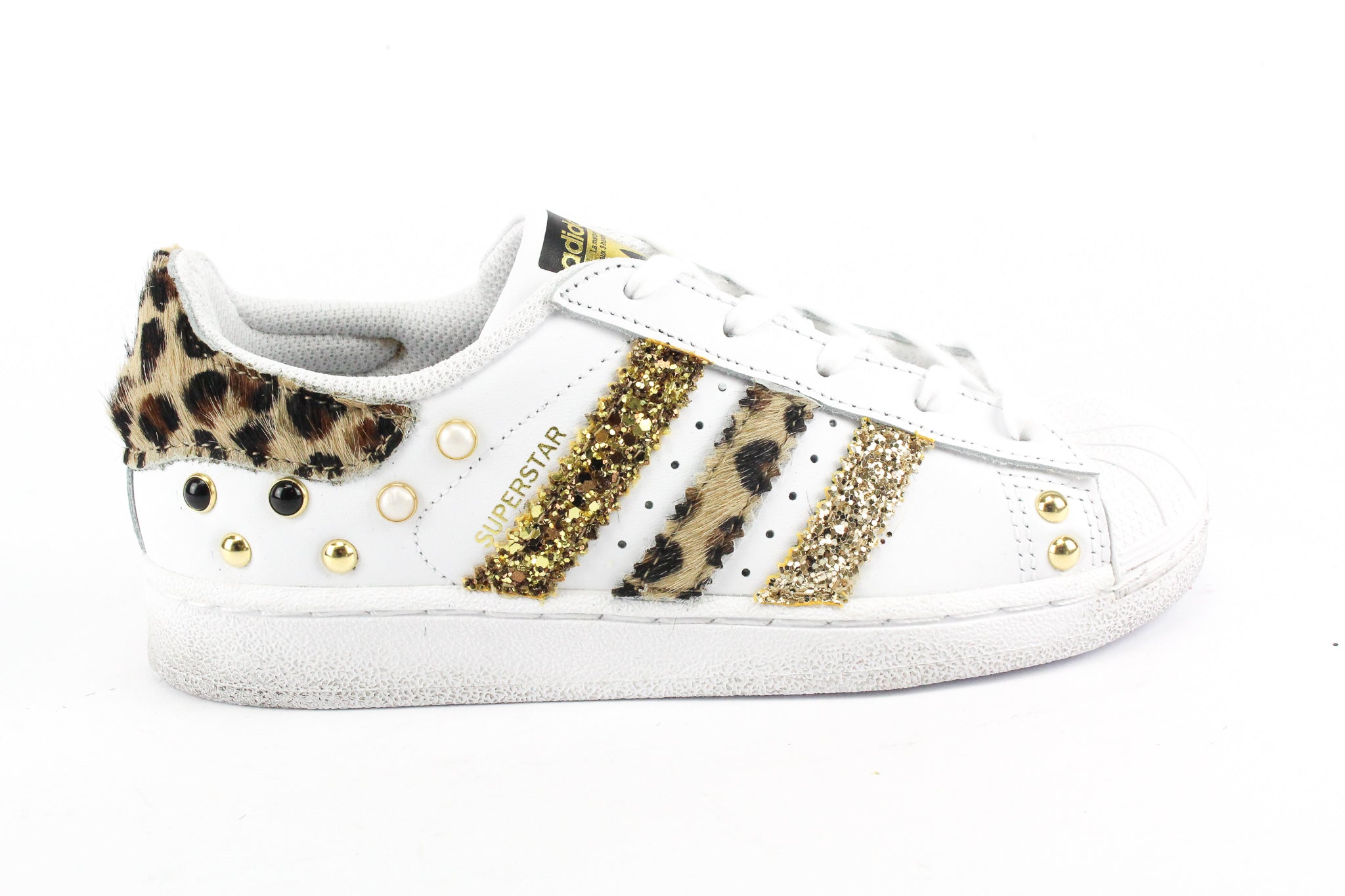 Adidas Superstar J Maculate Glitter & Borchie