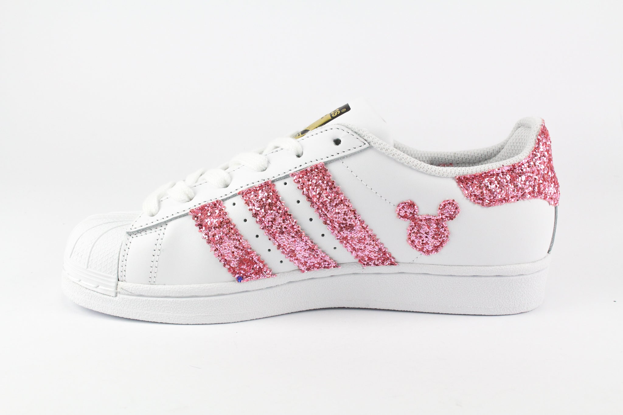 Adidas Superstar J Pink Glitter & Topolini