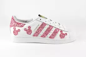 Adidas Superstar J Pink Glitter & Topolini