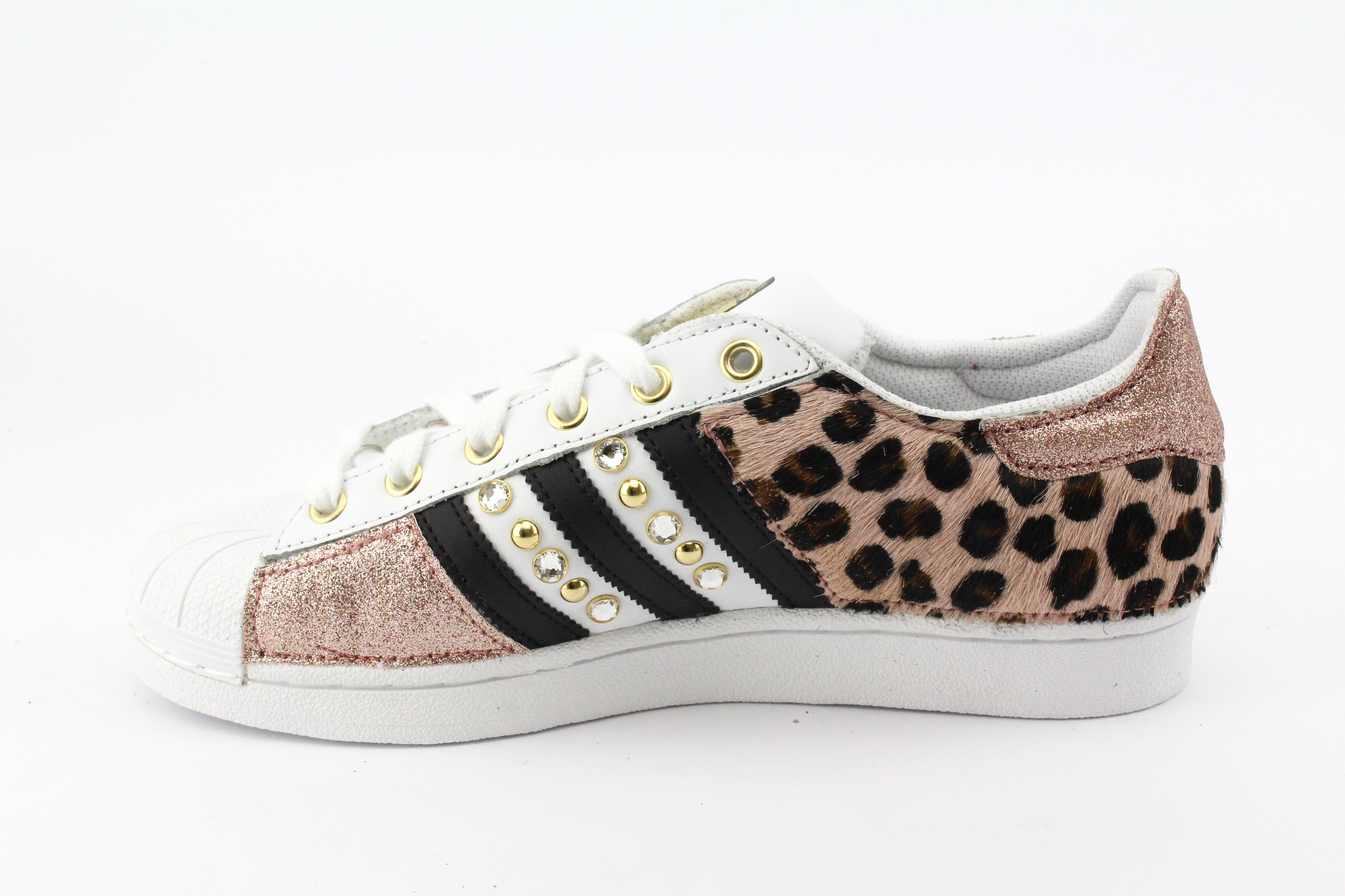 Adidas Superstar Maculate Glitter Pink & Borchie