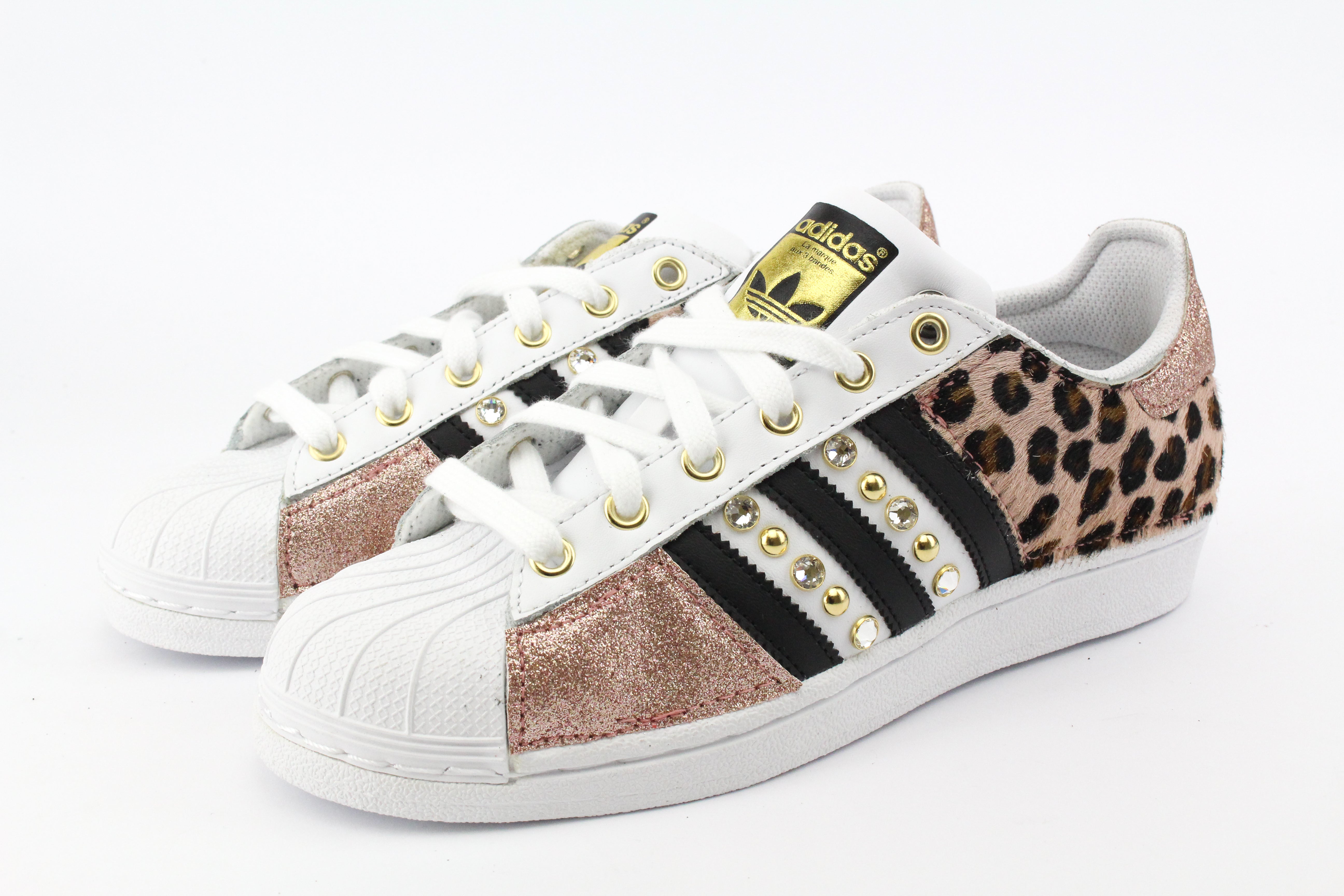 Adidas Superstar Maculate Glitter Pink & Borchie