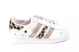 Adidas Superstar Maculate Pink Glitter & Borchie