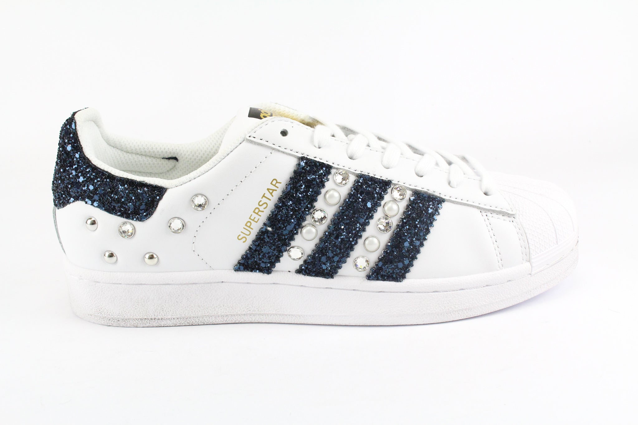 Adidas Superstar Navy Glitter & Strass