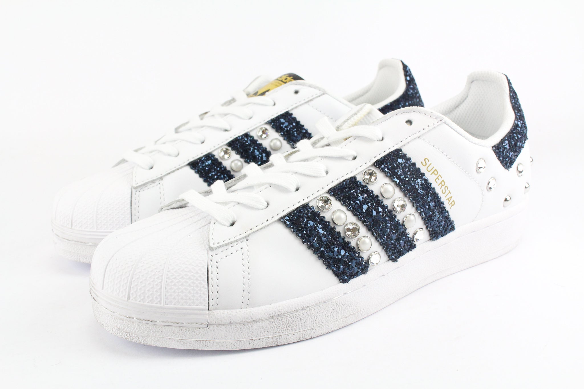 Adidas Superstar Navy Glitter & Strass