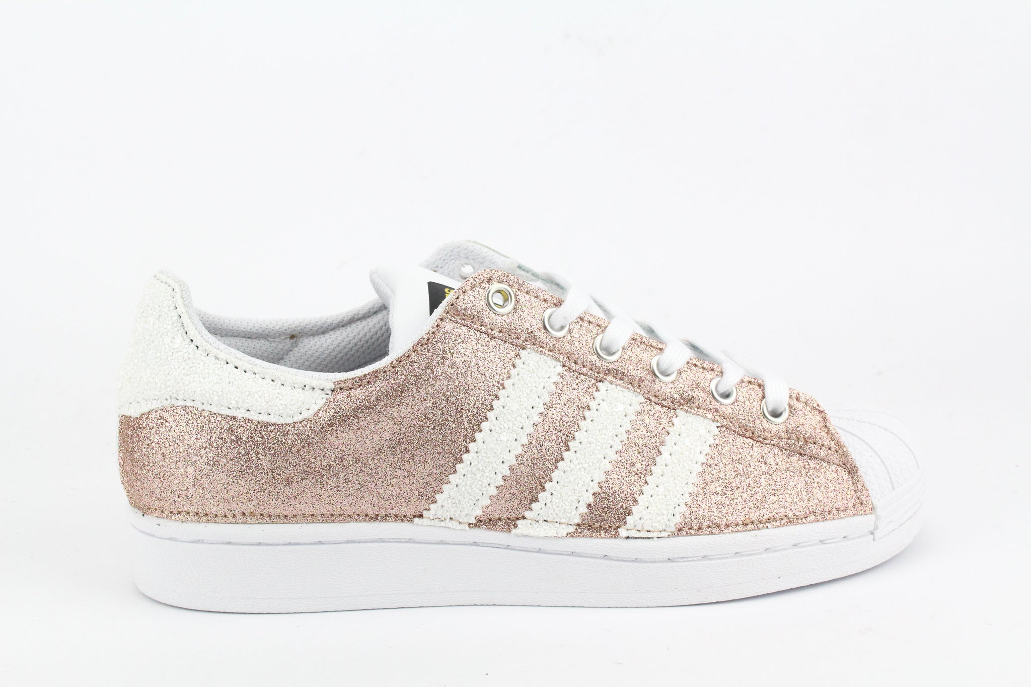 Adidas Superstar Pink & White Glitter