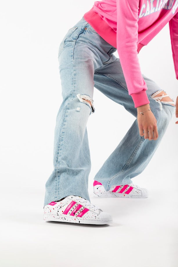 Adidas Superstar Pink Fluo & Vernice