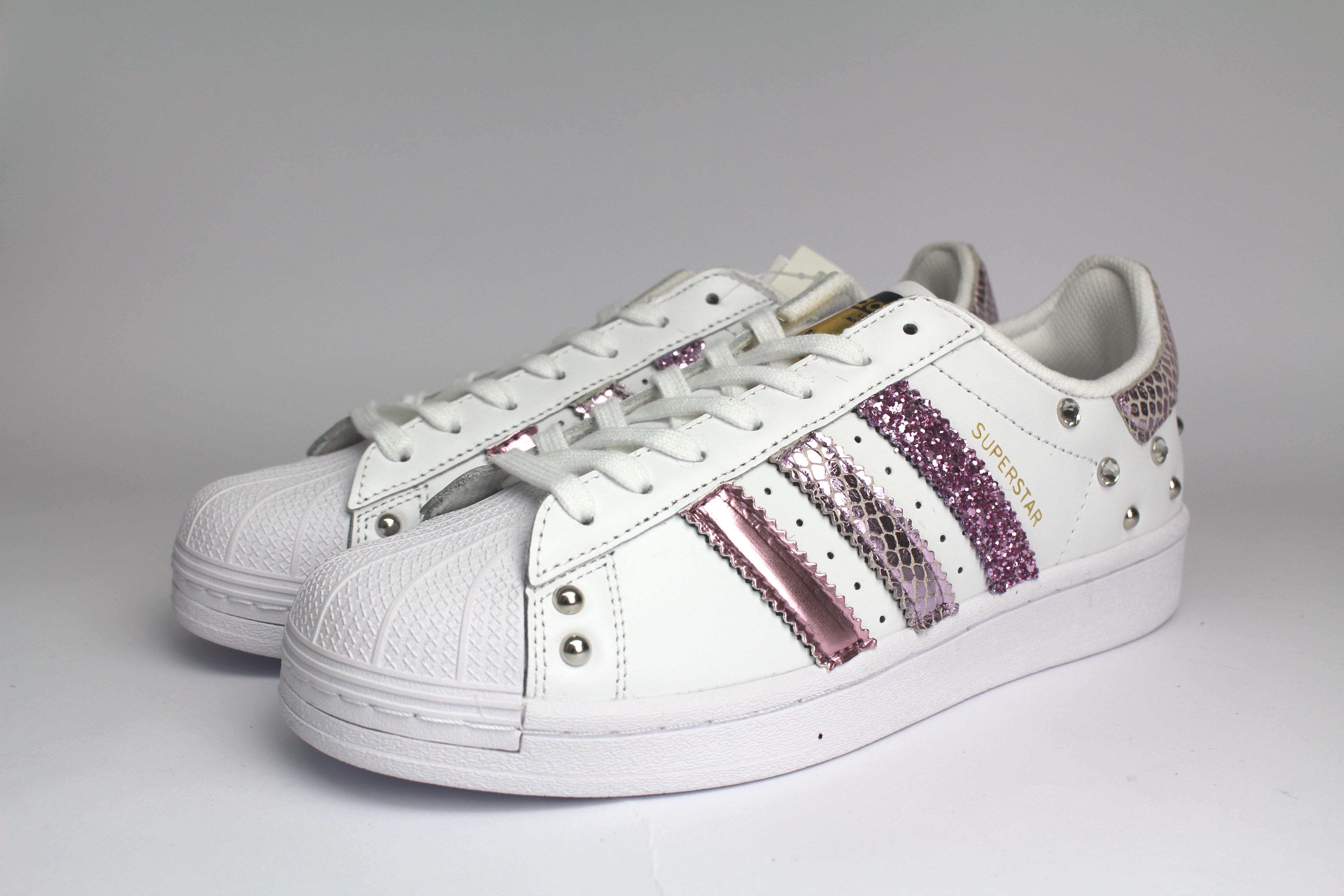 Adidas Superstar Pitone Laminato Glicine Glitter & Strass