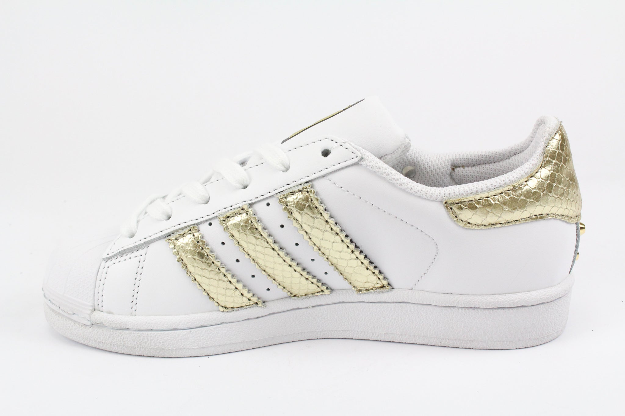 Adidas Superstar Pitone Laminato Gold & Borchie