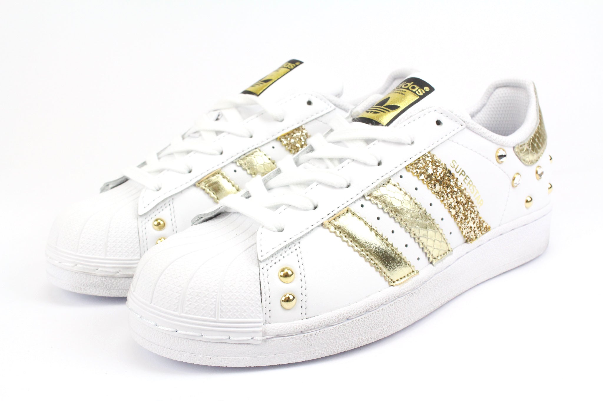 Adidas Superstar Pitone Laminato Gold Glitter & Strass