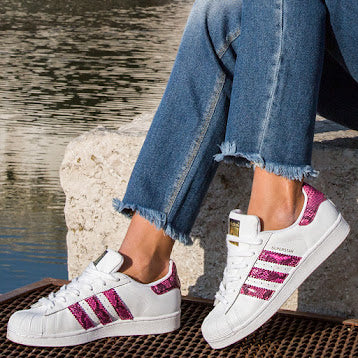 Adidas Superstar Pitone Pink Fluo