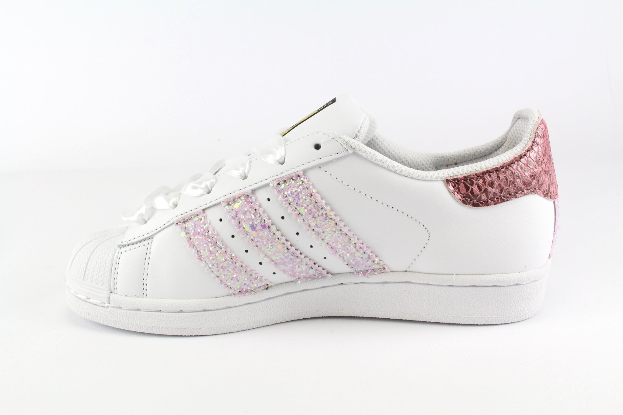 Adidas Superstar Pitone Rosa Glitter & Strass