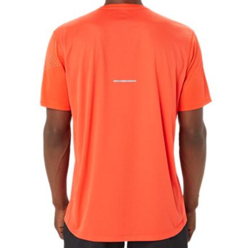 Asics Icon SS Mens Tennis Top - True Red/Sunrise Red