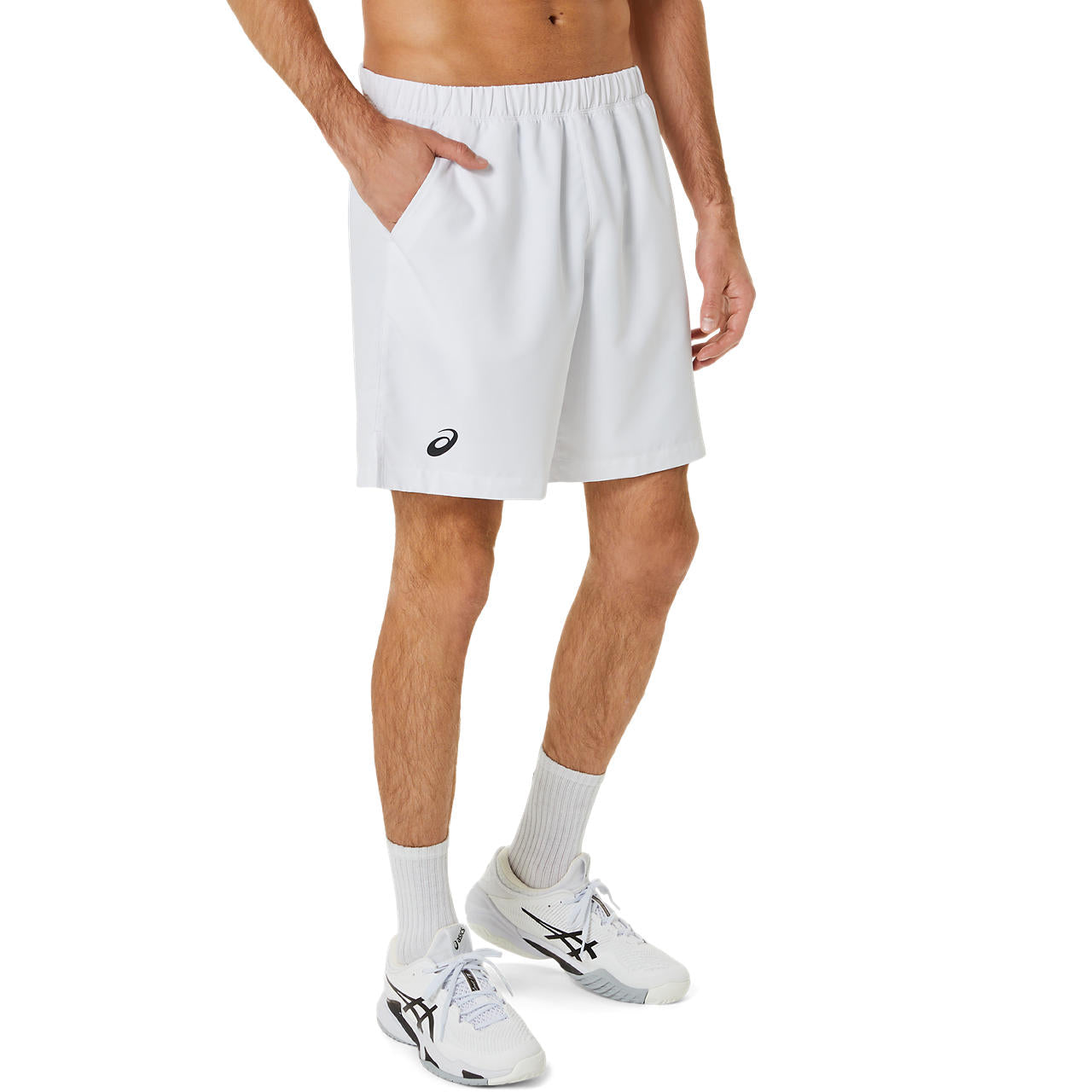 Asics Short Court 9IN Heren Wit