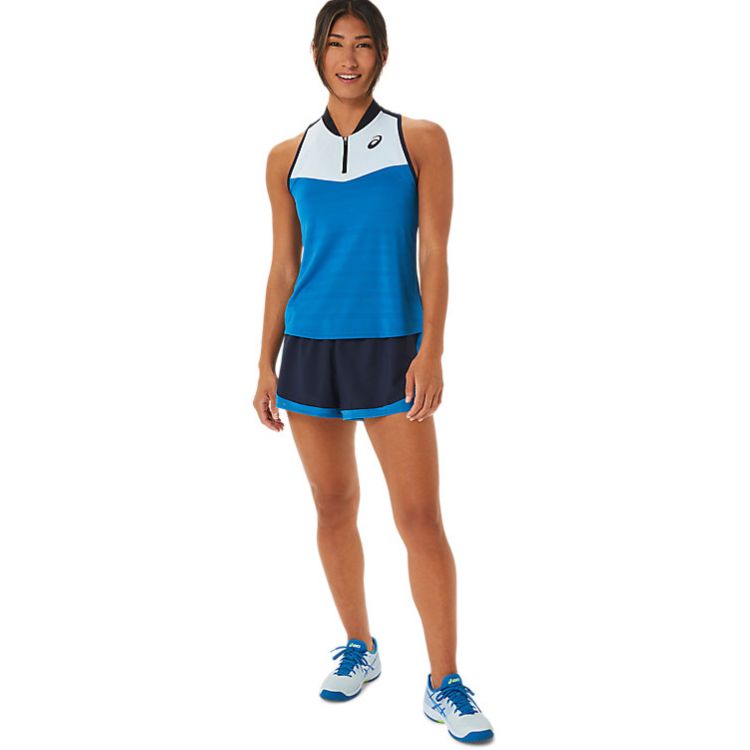 Asics Short Match Short Dames Blauw