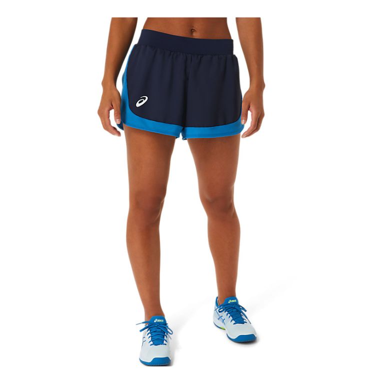 Asics Short Match Short Dames Blauw