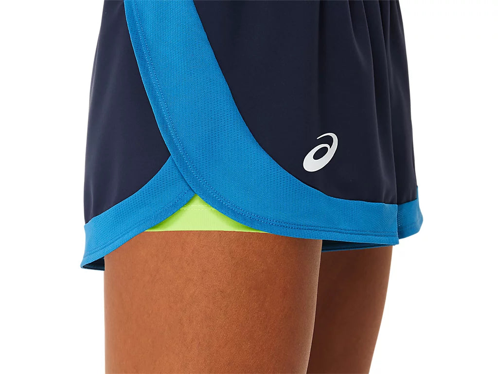 Asics Short Match Short Dames Blauw