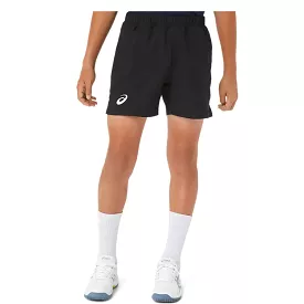 Asics Short Tennis Boys Junior Zwart