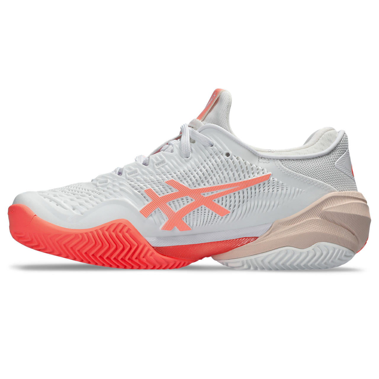 Asics Tennisschoen Court FF 3 Clay Dames Wit Oranje