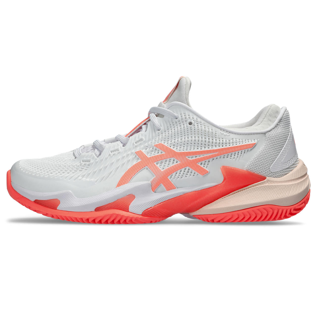 Asics Tennisschoen Court FF 3 Clay Dames Wit Oranje