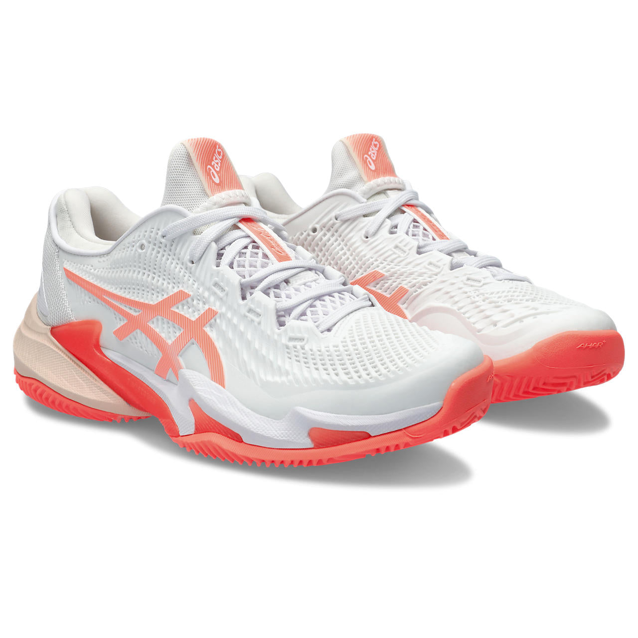 Asics Tennisschoen Court FF 3 Clay Dames Wit Oranje