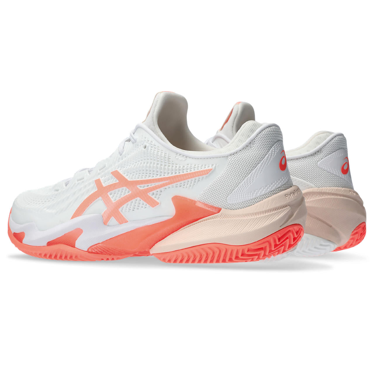 Asics Tennisschoen Court FF 3 Clay Dames Wit Oranje