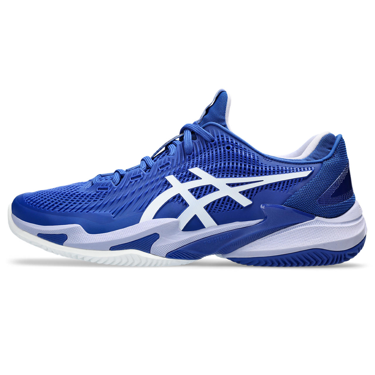 Asics Tennisschoen Court FF 3 Novak Clay Heren Blauw Wit