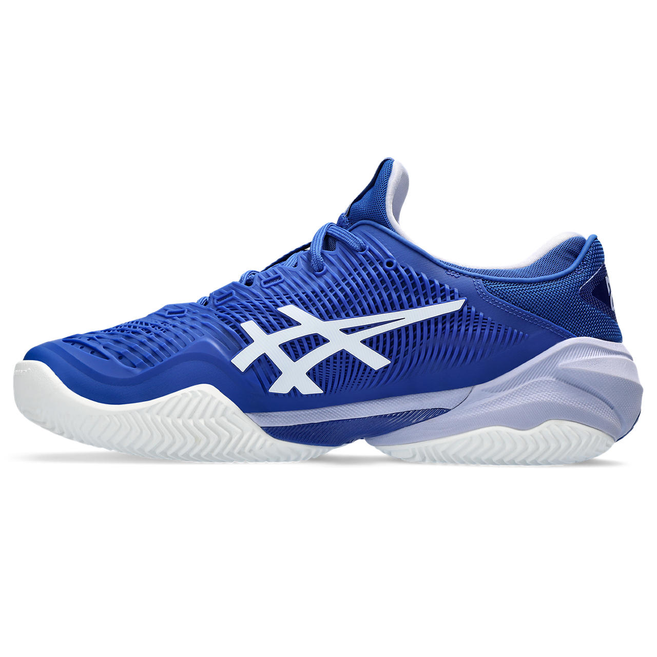 Asics Tennisschoen Court FF 3 Novak Clay Heren Blauw Wit