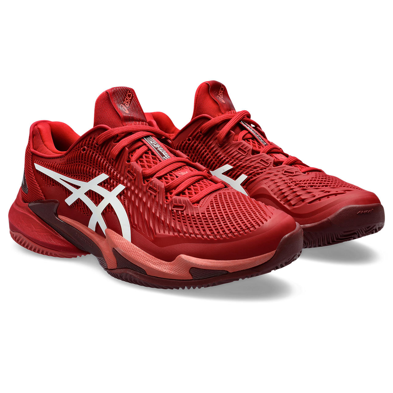 Asics Tennisschoen Court FF 3 Novak Clay Heren Rood