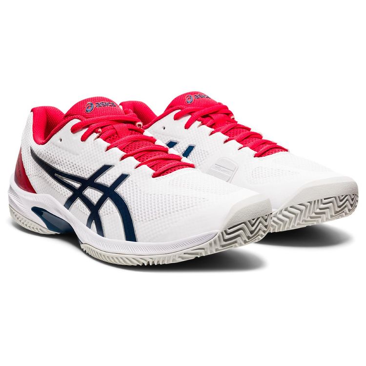 Asics Tennisschoen Court Speed FF Clay Heren Wit Blauw Rood