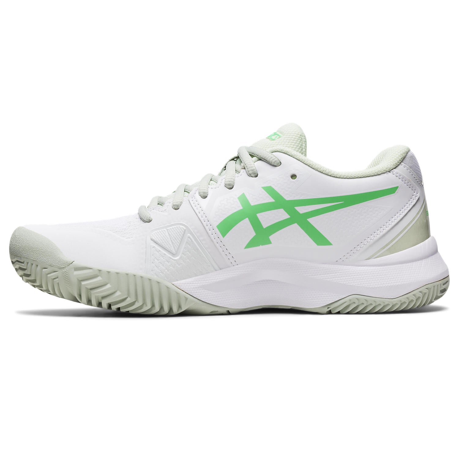 Asics Tennisschoen Gel Challenger 13 Clay Dames Wit / Groen