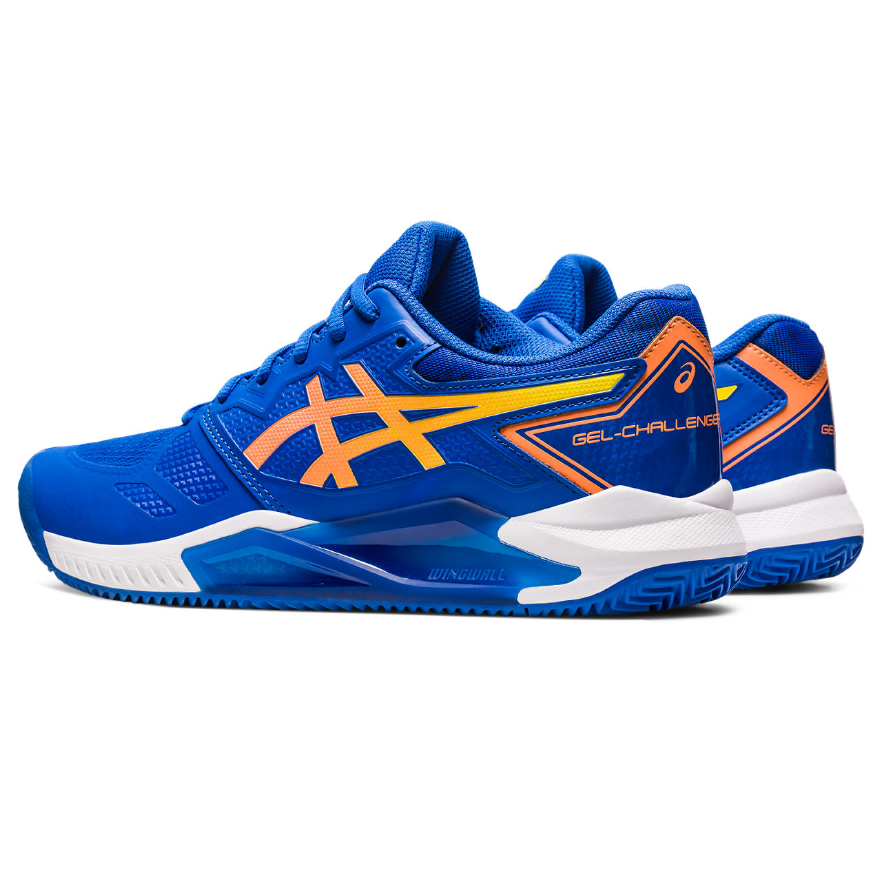 Asics Tennisschoen Gel Challenger 13 Clay Heren Blauw Oranje