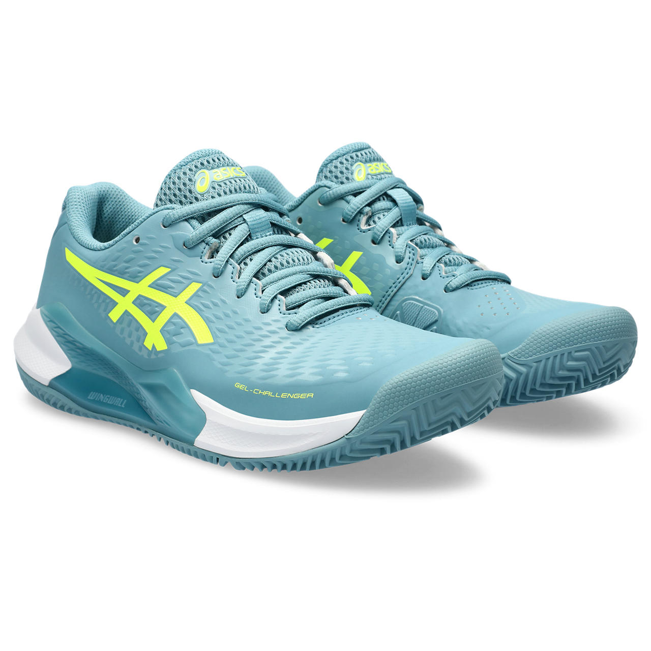 Asics Tennisschoen Gel Challenger 14 Clay Dames Blauw Geel