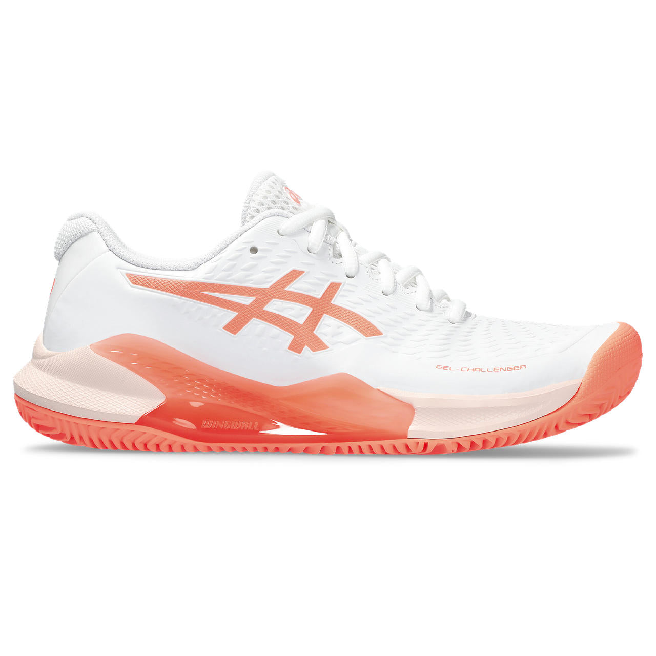 Asics Tennisschoen Gel Challenger 14 Clay Dames Wit Oranje