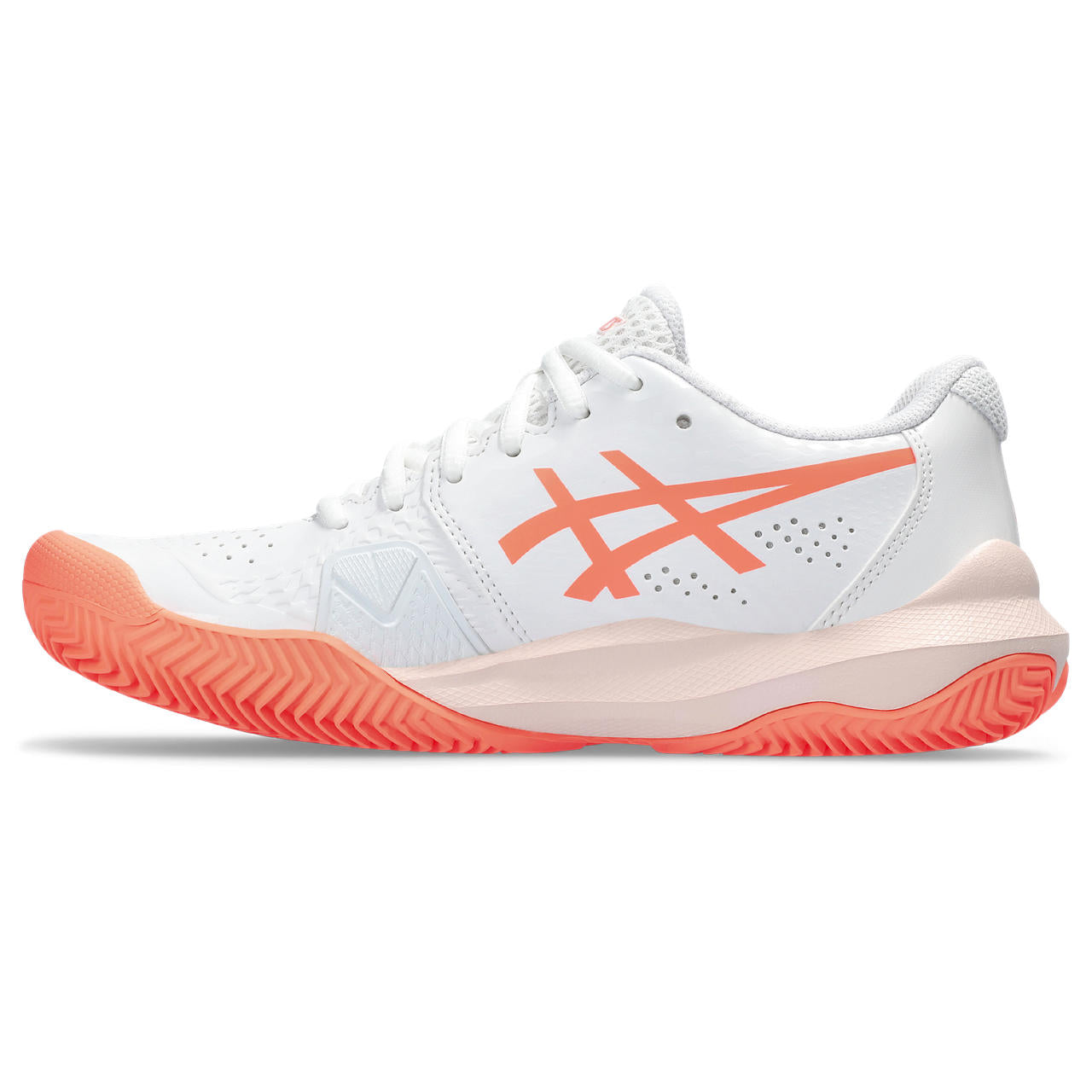 Asics Tennisschoen Gel Challenger 14 Clay Dames Wit Oranje