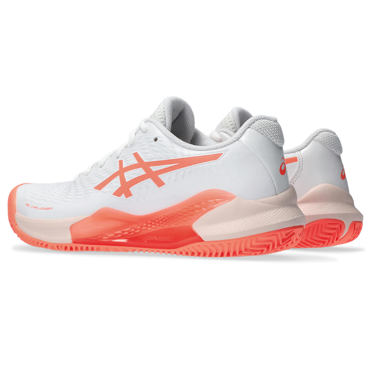 Asics Tennisschoen Gel Challenger 14 Clay Dames Wit Oranje