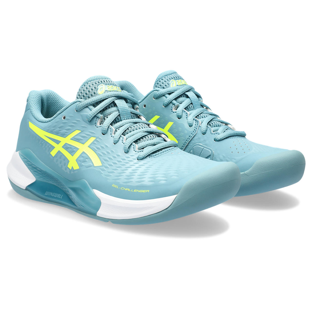 Asics Tennisschoen Gel Challenger 14 Indoor Dames Groen Geel