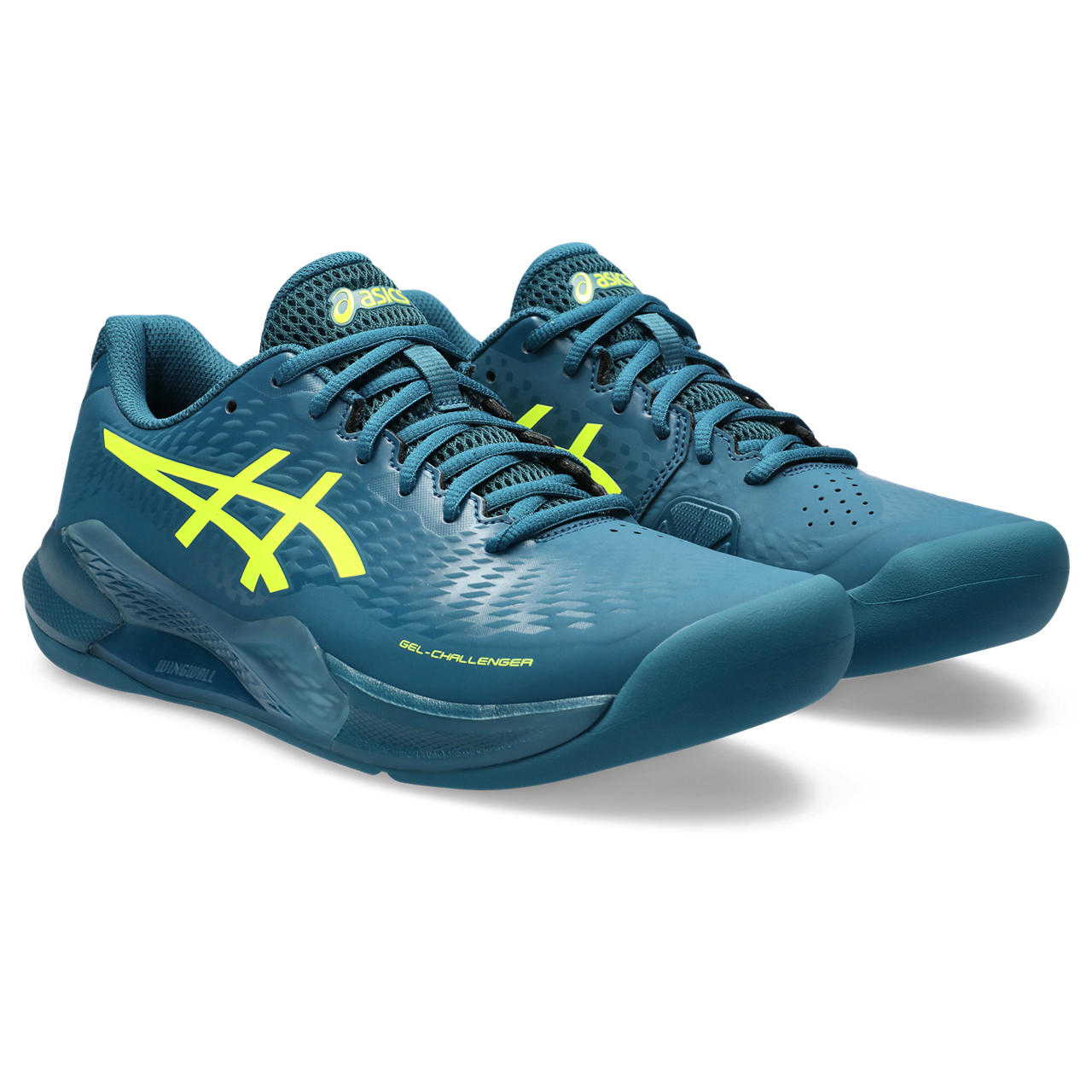 Asics Tennisschoen Gel Challenger 14 Indoor Heren Blauw Geel